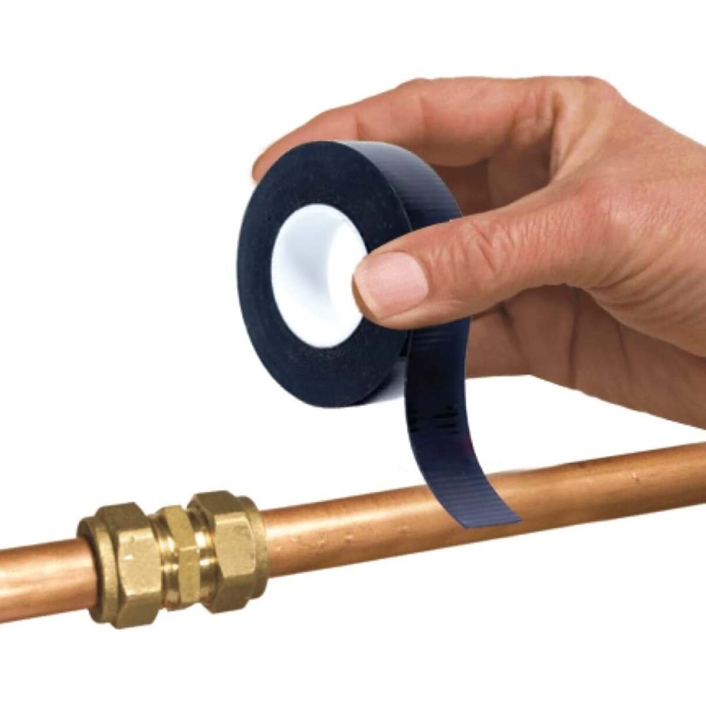 Vodaseal Gerdir & Sar Tamir Bandı, Uzunluğunun 2 Katı Kadar Esner 20mm x 3m - Siyah