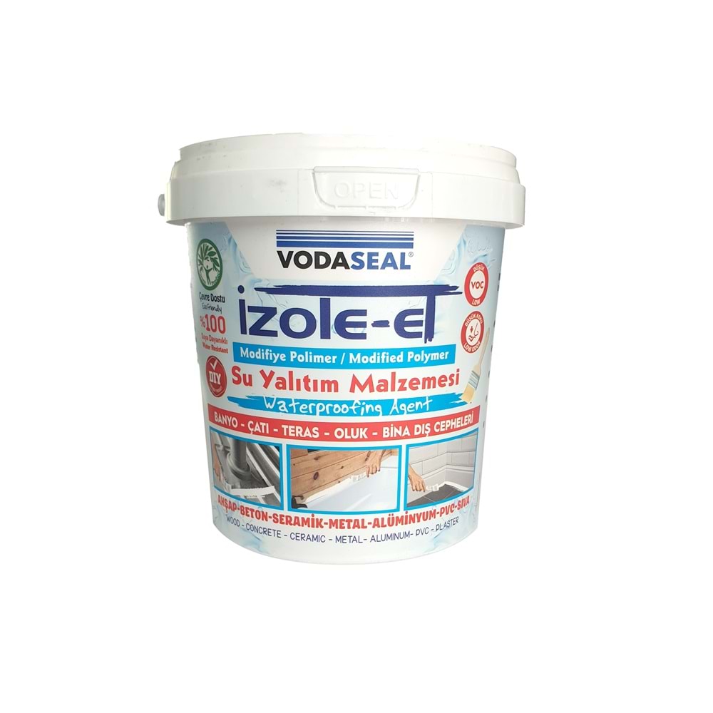 Vodaseal İzole Et Su Yalıtım Malzemesi Ahşap Beton Seramik Metal Yüzeyler İçin 1 kg