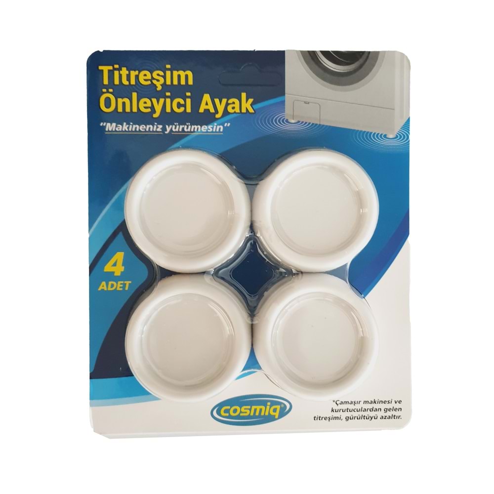 Cosmiq Çamaşır Makinesi Titreşim Önleyici Ayak 4'lü Set