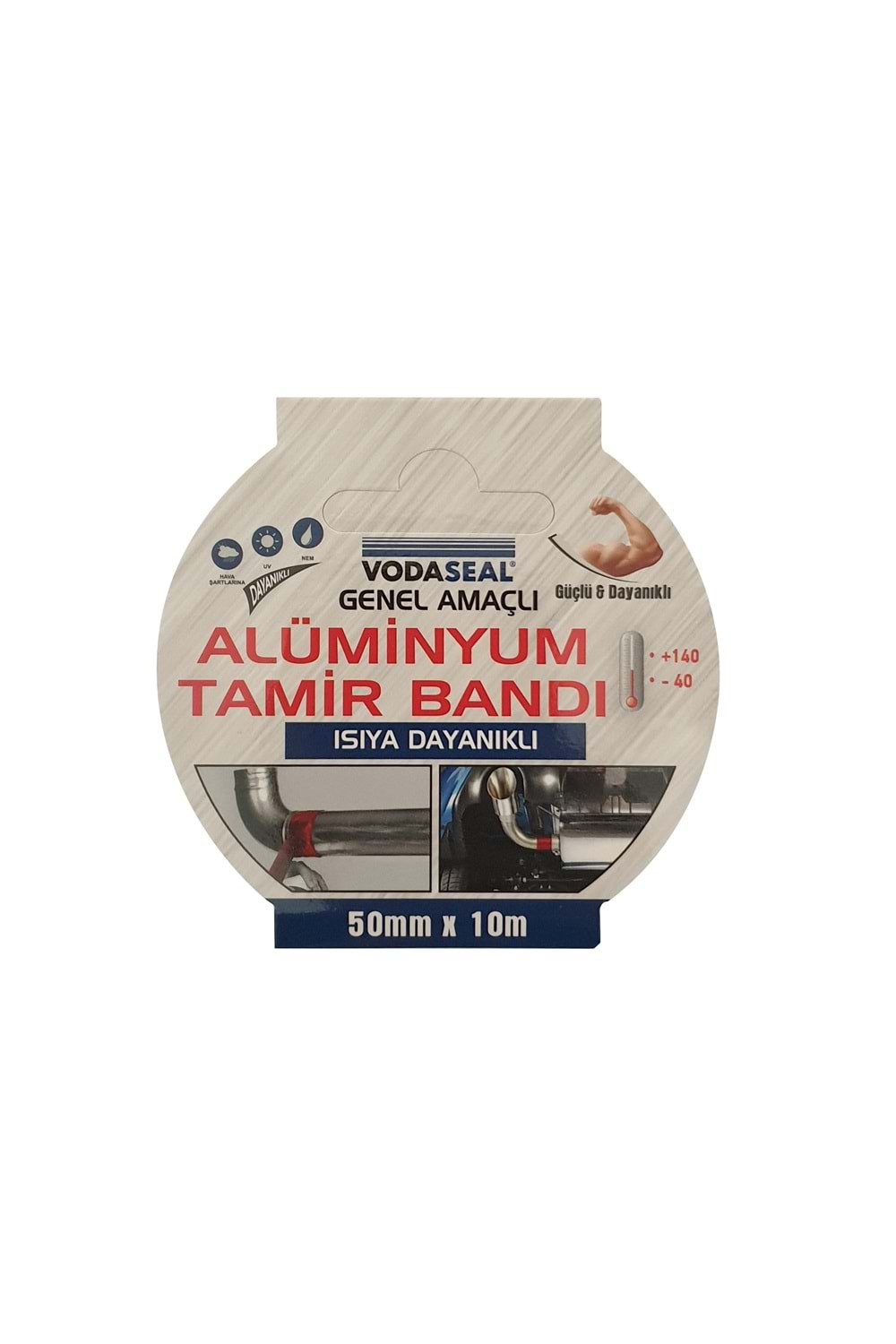Vodaseal Alüminyum Tamir Bandı - Genel Amaçlı - Isıya Dayanıklı 50mmx10m