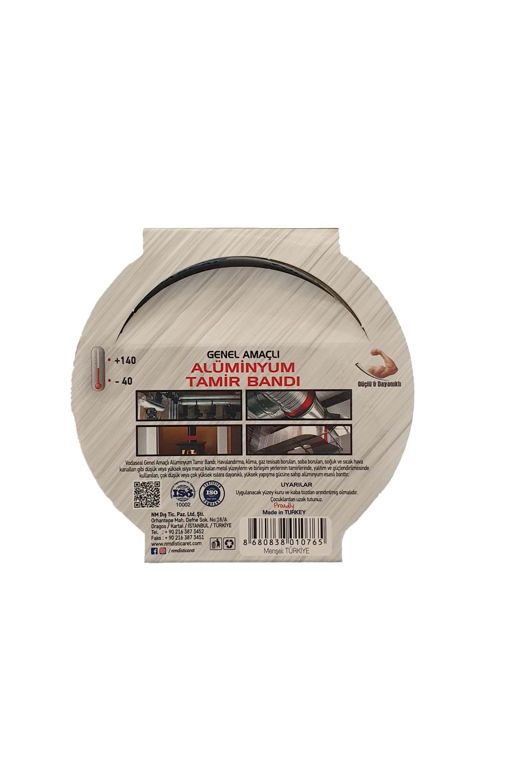 Vodaseal Alüminyum Tamir Bandı - Genel Amaçlı - Isıya Dayanıklı 50mmx10m