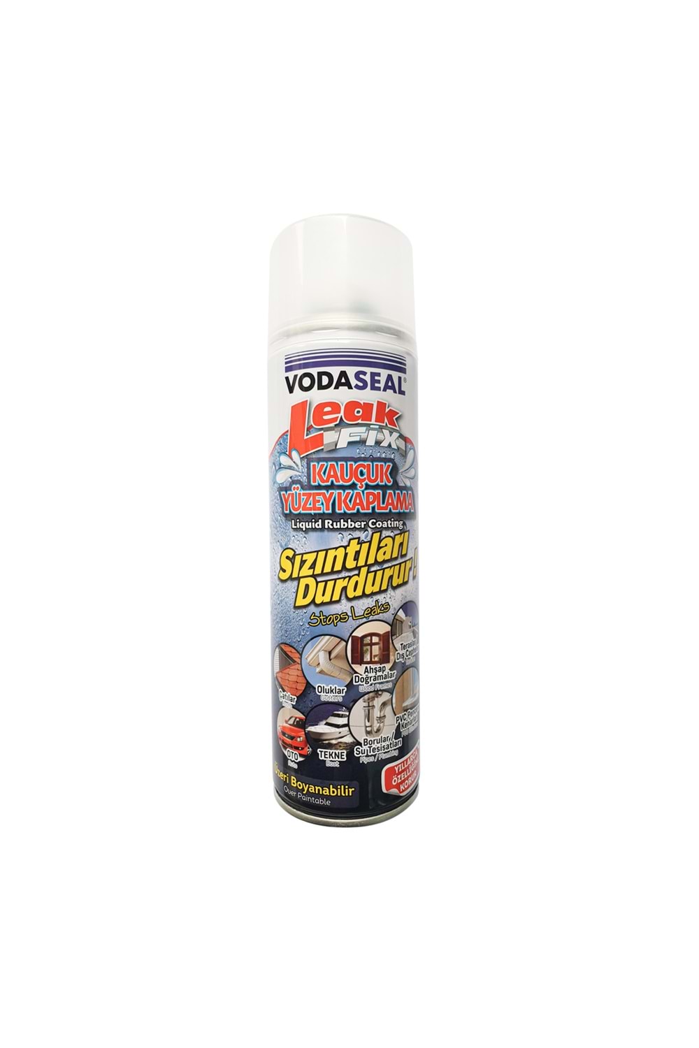 Vodaseal Leak Fix Kauçuk İzolasyon Su Yalıtım Spreyi Şeffaf 396 Gr