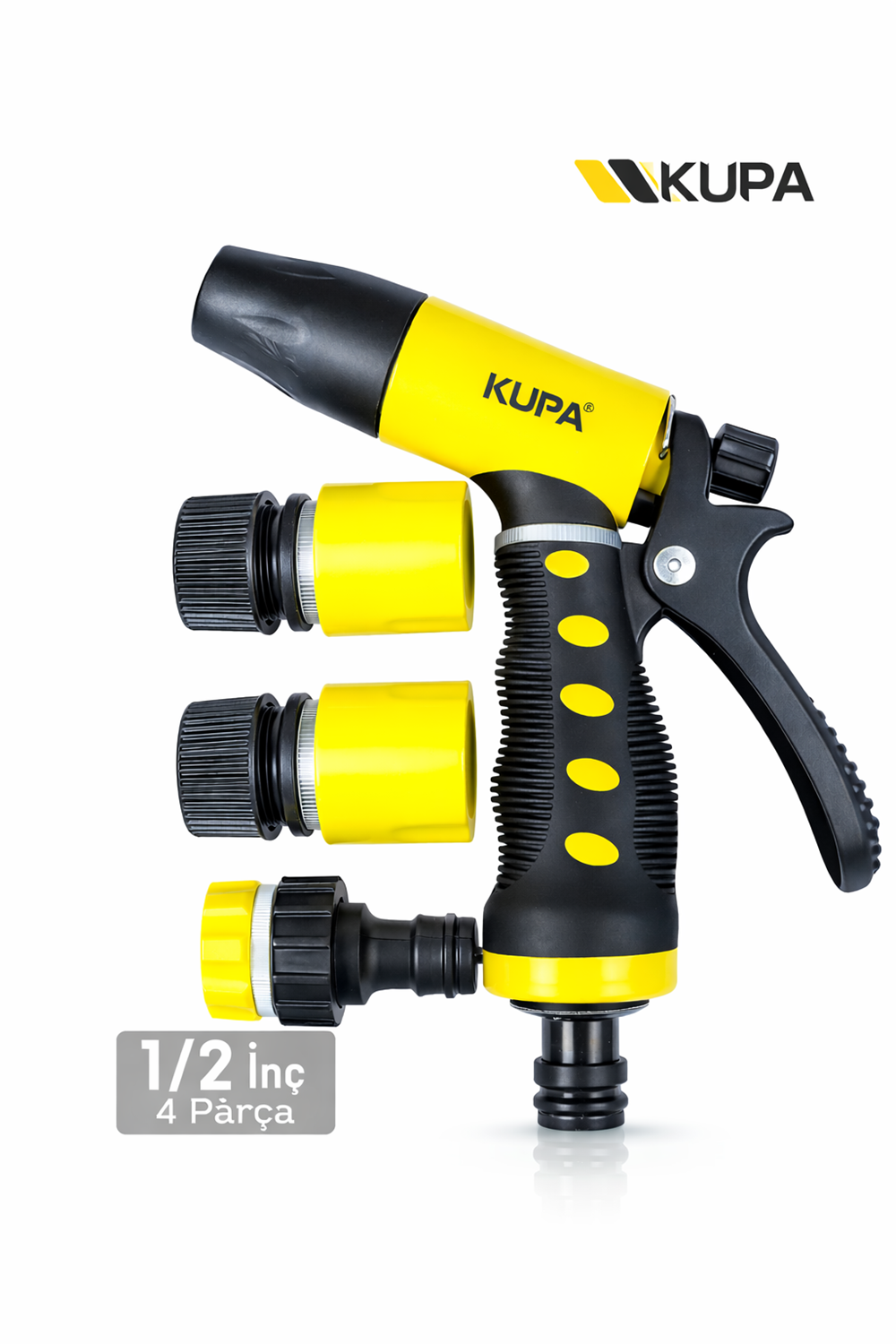 Kupa Otomatik Sulama Tabancası Seti | 1/2 İnç | 4 Parça