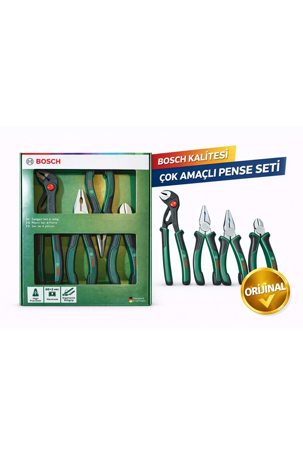 Bosch Orijinal 4’lü Pense Seti – Tek Setle Tüm İşler