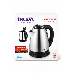 INOVA Pratik 1.7 L Paslanmaz Çelik Kettle – 1800W