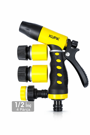 Kupa Otomatik Sulama Tabancası Seti | 1/2 İnç | 4 Parça