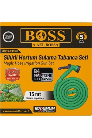 Profesyonel Sihirli Uzayan Bahçe Hortumu 15m – Yüksek Basınçlı Çok Amaçlı Sulama Tabanca Seti