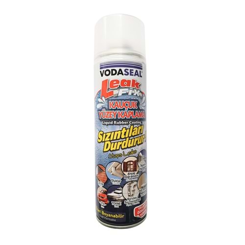 Vodaseal Leak Fix Kauçuk İzolasyon Su Yalıtım Spreyi Şeffaf 396 Gr