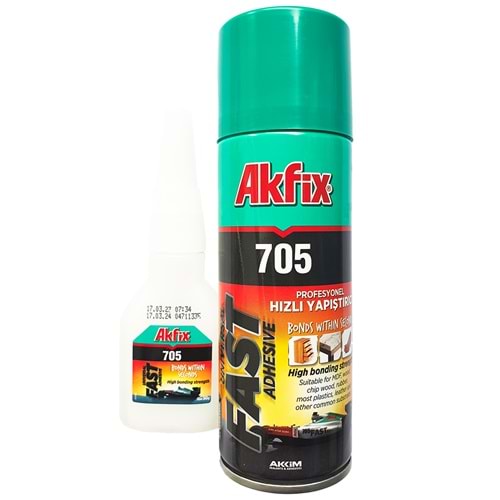 Akfix 705 Profesyonel Çok Amaçlı Hızlı Yapıştırıcı 200 ml