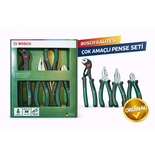 Bosch Orijinal 4’lü Pense Seti – Tek Setle Tüm İşler